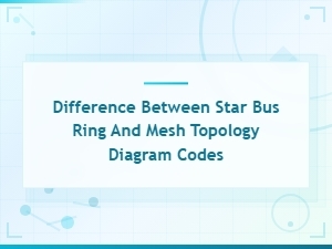 Star Bus Ring and Mesh Topology Diagram Codes and Differences